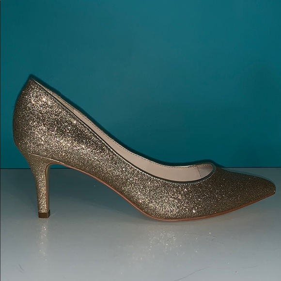 Nine West Golden Sparkly Heels - Picture 4 of 4